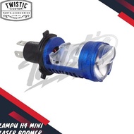 H4 Mini Laser Boomer Projector Biled Projector 55W 3500 Lumen Super Bright Projector High Low Beam U