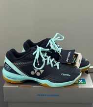 Original YONEX SHB65Z3 Badminton Shoes Light Grey/Navy Mens Womens Anti-Slip Power Cushion Sports Sh