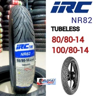 Tubeless Matic Tire IRC Nr82 80/80-14 100/70-14 IRC tire 100/70-14 Tubeless tire 80/80-14 motorcycle