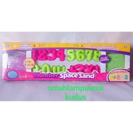 Kinetic Sand Toy Set with Number Space Sand Mold