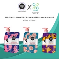 Good Virtues Co. [GVC] MICELLAR PERFUMED SHOWER CREAM + REFILL BUNDLE