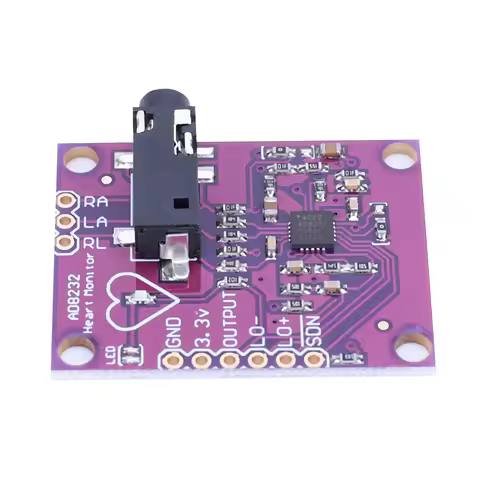 AD8232 ECG Module ECG Physiological Measurement Heart Pulse ECG Monitor Sensor Module for Arduino DI