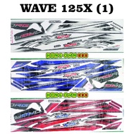 HONDA WAVE 125 X (1) Stripe Body Sticker Cover Set