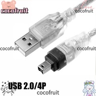 COCOFRUIT IEEE 1394 Cable, 1.5M/5ft Male Connector 1394 Firewire Cable, Capture Data Connection Wire