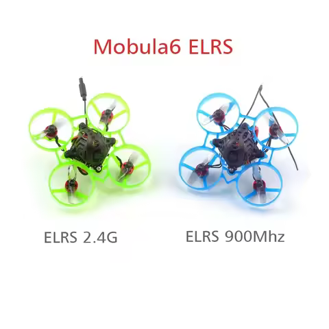 Random Color HappyModel Mobula6 ELRS 65mm Brushless TinyWhoop - 1S F4 5A 2.4G RX AIO Nano3 200mW 070