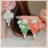 【SH】Pearl Petal Tassel Earrings Super Fairy Fashion Women Light Luxury Elegant SH