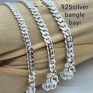 Ready stock**925 silver bangle baby gelang tangan bangle untuk bayi