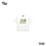 THE HUNDRED PERCENT "SLIME" SHIRT "BOXY CROP"WHITE