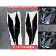 [ 1 bag ] FULL BLACK FRONT STICKER FOR SH 125i / 150i / 160i / 350i 2020 - 2025