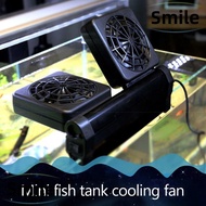 SMILE Aquarium Fan, Silent Reduce Water Temperature Fish Tank Cooling Fan, Durable Marine Pond Accessories 1/2/3/4 Fan Set Adjustable Fish Tank Chiller