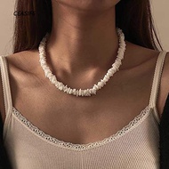 CEASIF6 Hawaii Style Necklace, Shell Irregular Shape Shell Necklace, Seashell Necklace