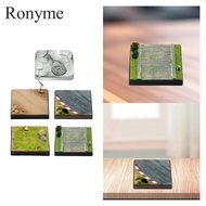 [Ronyme] Detailed Diorama Base Plaster Plastic Scene Display Base for 1 64 Diecast Models Collection