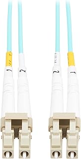 Eaton Tripp Lite Series Fiber Patch Cable, 1 Meter / 3.3 Feet, LC to LC Fiber Optic Cable, 10Gb OM3 