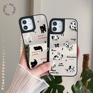 CASE CASING BLACK MIRROR CUTE PUPPY COMPATIBLE FOR VIVO Y02 Y03 Y12 Y15S Y16 Y17S Y19S Y20 Y21 Y22 Y