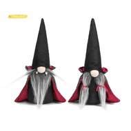 【yves_service】2PCS Halloween Gnome Plush Faceless Doll Handmade Swedish Gnome Decoration Tomte Doll 