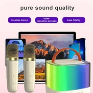 ♥Limit Free Shipping♥Dual Microphone Karaoke Machine Portable System with 2 Wireless Microphones for Home for Adults and Kids Bluetooth Speaker