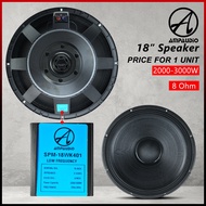 AmpAudio 18 inch speaker unit 3000 watts replacement subwoofer speaker