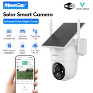 MeeGoo Solar Powered Camera Wireless Battery WiFi Outdoor PTZ Security CCTV Smart AI Detection IP65