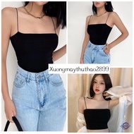 Beautiful 100% cotton ribbed vermicelli shirt, super cool tight crop top singlet woman