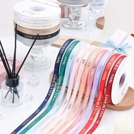 1.0cm Gilding Ribbed Ribbon Fresh Bouquet Cake Box Gift Handmade diy Ribbon Baking Packaging Ribbon 