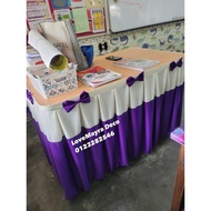 skirting meja guru 2 tone warna