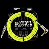 Ernie Ball Flex 10ft Instrument Cable for Guitar Bass Guitar Colorful Guitar Cable with S-L or S-S H