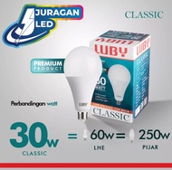 BOHLAM LED LUBY CLASSIC CAHAYA PUTIH 30W/40W/50W/