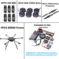 FPV ZD680 6C PRO M8N M9N M10 Full Carbon Fiber Hexa-Rotor Foldable Arm Hexacopter Frame Kit PIXHAWK