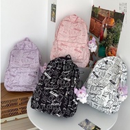 High aesthetic School Korean style backpack Y2k school bag for girls