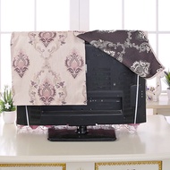 TV cover dust cover hanging LCD 55 inch 50 curved cover cloth 65 European lace TV cover