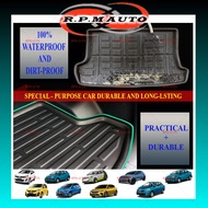 Axia STOCK-READY OEM Kereta Axia Custom Fit Car Rear Boot Tray kereta Produa MYVI 21-24 (2024) Boot 