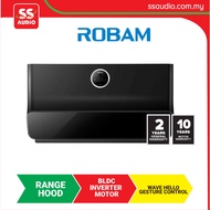 【 DELIVERY BY SELLER 】  ROBAM  SRB-76H1S BLACK 1800M3/HR  950PA SUCTION BLACK WAVE CONTROE ULTRA SLI