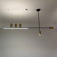 room light room Designer simple minimalist light bar dining one-line dining chandelier luxury dining