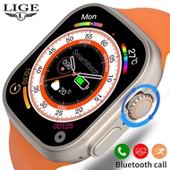 LIGE New Bluetooth Call Smart Watch Men Heart Rate Blood Pressure Blood Oxygen Monitoring Smart Bracelet Waterproof Smartwatch