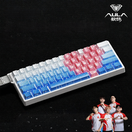 AULA | คีย์บอร์ด WIN60HE แม่เหล็กปรับแต่งได้ มี 68 ปุ่ม ความหน่วงต่ำ เหมาะสำหรับเกม FPS