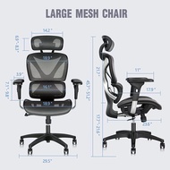 [Local] Gabrylly UE MUNCH DUOFLEXCHAIR SELF-ADAPTION DUOFLEX 3D Back Support Full Mesh Ergonomic Office Chair