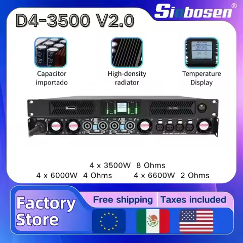 Stage Master Class D Audio 1u Digital Power Amplifier 4 Channel 3500 Watts