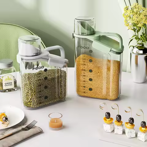 Airtight Food Storage Containers Cereal Dispenser Cereal Container Storage Box Rice Dispenser Grain 