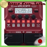 Zoom B1 FOUR Multi-Effects Pedal for Bass, Red