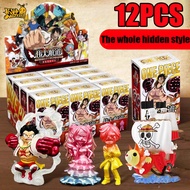 12Pcs One Piece Figure Blind Box kayou 1st bomb Luffy Zoro rubber Anime Figurine gifts for friends