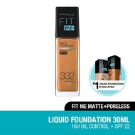 MAYBELLINE Fit Me Matte Liq Foundation SPF 332 Golden Caramel