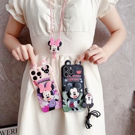 3D Ears Cartoon Minnie Mickey Toy Phone Holder Case For Samsung Galaxy F41 F12 F22 F42 F52 F13 F23 F