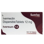 India imported Sunrise Ivermectin tablets for humans using 1印度进口日升制药Sunrise伊维菌素片人用抑制皮肤寄生虫100片盒装4.29f