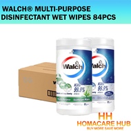 Walch® Multi-Purpose Disinfectant Wet Wipes 84pcs x 12 Rolls