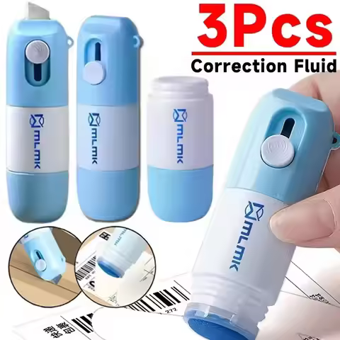 Thermal Paper Correction Fluid Address Blocker Eraser With Retractable Knife Parcel Box Opener Anti 