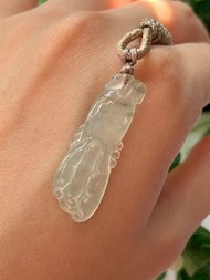 冰種起光佛手瓜 天然緬甸翡翠A玉 支持全國複檢