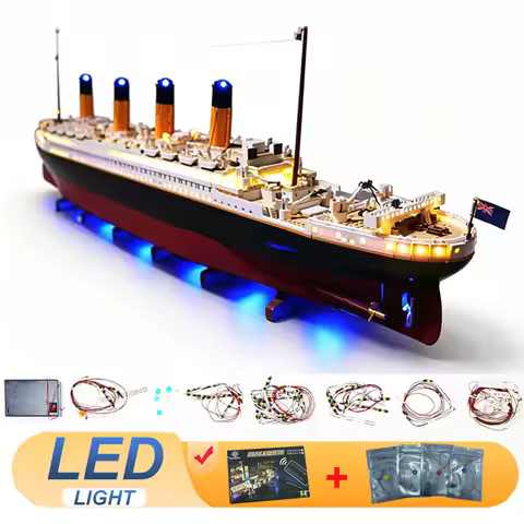LED Light Kit for LEGO 10294 Titanic Lamp Ideas DIY Toys Christmas Gift (Not Include Building Blocks