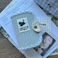 M5 pink and cat striped notebook, student notebook, compact, easy to carry, diary, notebook