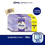 Toilet paper ♕Kleenex Bath Tissue Toilet Tissue Paper Clean Care Scented - 3 Ply (20 FOC 4 Rolls x 4 packs)☁