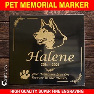 ₪Pet Memorial Tombstone | Personalized Memorial Marker for Dog Cat| Computerized Lapida Maker